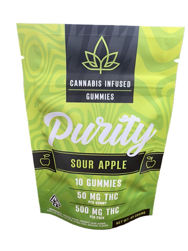 Purity 500mg Sour Apple Gummies