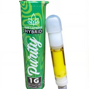 Purity Solventless 1g Vape Cartridge Hybrid (11 strains available) 3 for $50!