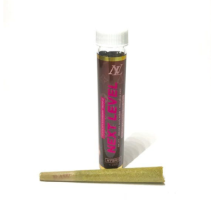 Next Level Rosin Infused 1.5g Preroll ($25)- Chocolate Raspberry Truffle