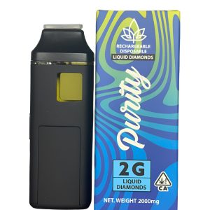 Purity 2 Gram Liquid Diamond Mini Disposable Vape 2 for $70 ( 9 Strains Available!!)