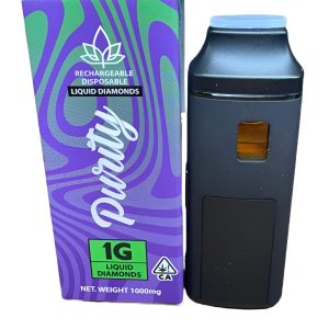 Purity 1 Gram Liquid Diamond Mini Disposable Vape ( 2 Strains Available)